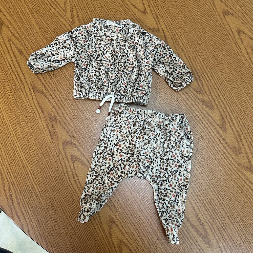 ✨ Jessica Simpson Boho Floral Set | Long Sleeve Top & Slouchy Joggers ✨